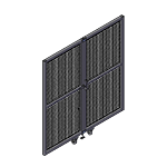 J6 - Double Panel Doors W/O Frame or Header