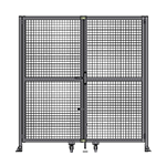 J8 - Double Panel Doors Robust Frame W/O Header