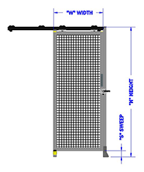 Height of Door Assembly (mm)